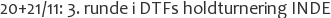 20+21/11: 3. runde i DTFs holdturnering INDE