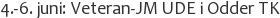 4.-6. juni: Veteran-JM UDE i Odder TK