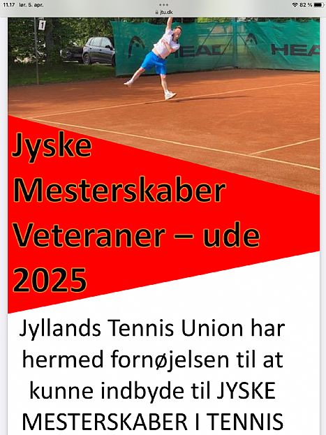 “Veteran-JM UDE 2025”: 23. - 25. maj i Kolding - RTK