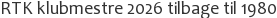 RTK klubmestre 2026 tilbage til 1980